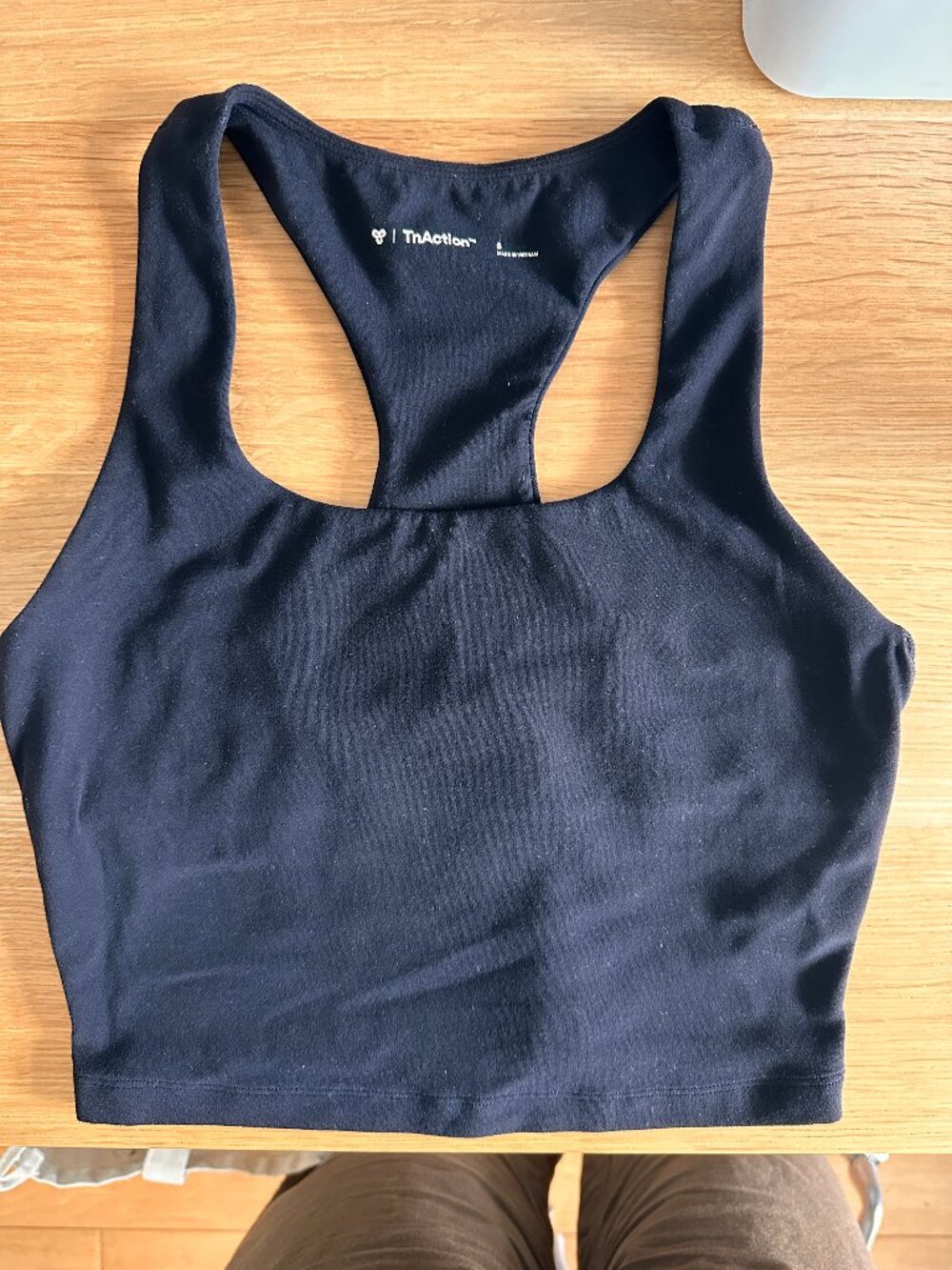TNA Cropped black tank
